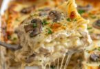 Mushroom Chicken Alfredo Lasagna