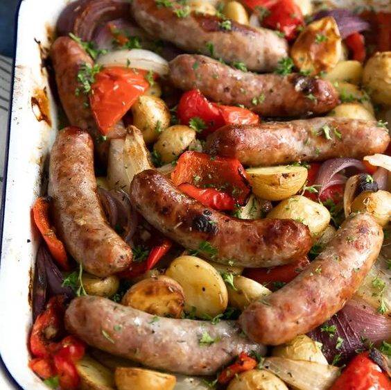 Roasted Sausage and Potatoes