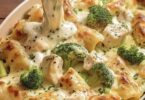 Creamy Broccoli and Chicken Pasta Bake