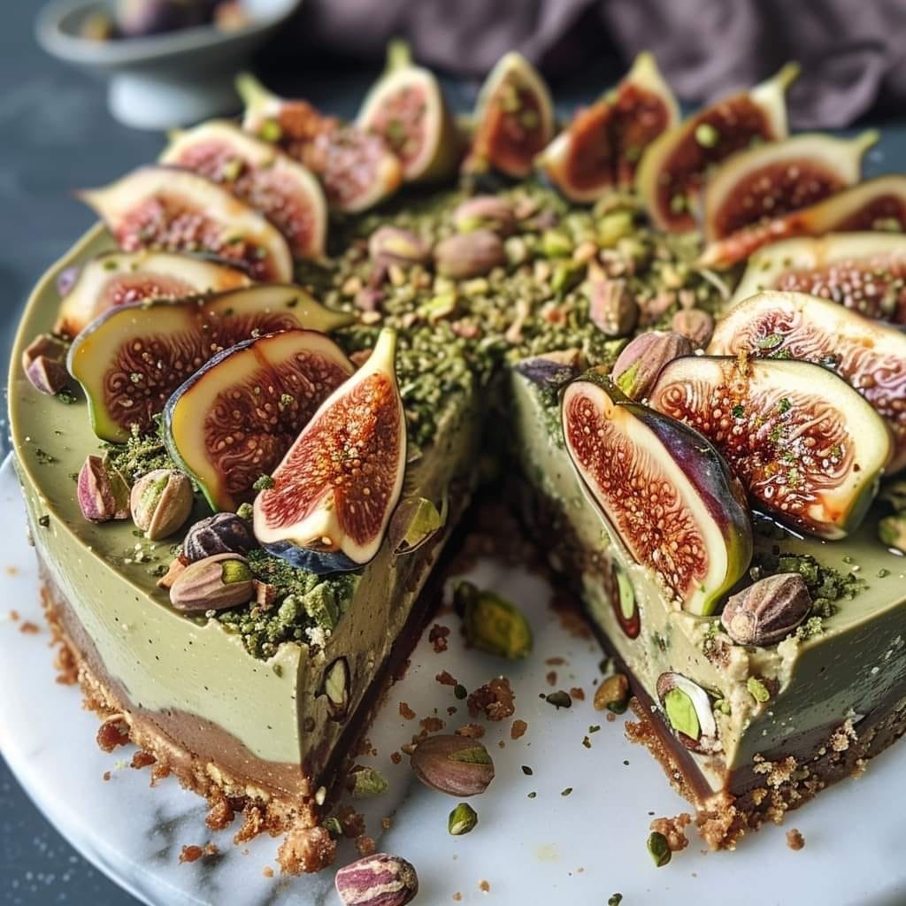 Fig Pistachio Vegan Cheesecake Recipe – Tasty Recipes