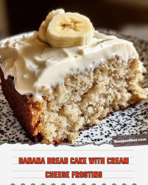 Banana Bread Cake with Cream Cheese Frosting: A Moist and Decadent Treat